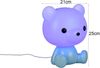 Ausgefallene USB Tischlampe Teddy mit RGB Farbwechsel, Blau, Höhe 25cm Bild 4