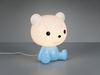 Ausgefallene USB Tischlampe Teddy mit RGB Farbwechsel, Blau, Höhe 25cm Bild 3