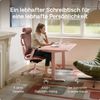 Desktronic HomePro Elektrisch höhenverstellbarer Schreibtisch 180x80cm Schwarz/Rosa mit Memory-Funktion, Anti-Kollisions Technologie, USB-A und USB-C-Ladeanschlüssen Bild 2