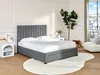 Vente-unique - LIAKO Bett Stoff Grau - B 217 cm x H 123,2 cm x L 174 cm Bild 2