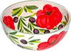 Lashuma Salatschüssel Tomate Olive, Keramik, (1-tlg), Runde Servierschale groß Ø 27 cm handbemalt Bild 2