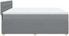 vidaXL Boxspringbett mit Matratze Hellgrau 180x200 cm Stoff 3287549 Bild 5