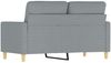 vidaXL 2-Sitzer-Sofa Hellgrau 120 cm Stoff 359227 Bild 5