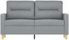vidaXL 2-Sitzer-Sofa Hellgrau 120 cm Stoff 359227 Bild 3