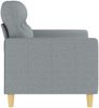 vidaXL 2-Sitzer-Sofa Hellgrau 120 cm Stoff 359227 Bild 4
