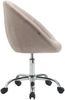 CLP Arbeitshocker London V2 Stoff höhenverstellbar und drehbar,taupe Bild 3