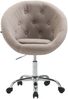 CLP Arbeitshocker London V2 Stoff höhenverstellbar und drehbar,taupe Bild 2