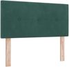 vidaXL Boxspringbett mit Kopfteil Dunkelgrün 200 x 80 cm Samt 3341441 Bild 4