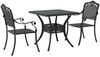 vidaXL Gartentisch Set 3 pcs Schwarz Gussaluminium 3334741 Bild 2