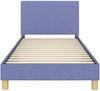 vidaXL Kinderbettgestell mit Kopfteil Jeans blau 90 x 200 cm Stoff 42011003 Bild 5