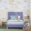 vidaXL Kinderbettgestell mit Kopfteil Jeans blau 90 x 200 cm Stoff 42011003 Bild 3
