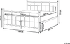 Metallbett schwarz Lattenrost 160x200 cm LYNX Bild 2