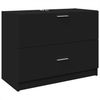 vidaXL Waschbeckenunterschrank Schwarz 78x37x59 cm Holzwerkstoff 848116 Bild 2