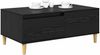 vidaXL Couchtisch Schwarz Eichen-Optik 90 x 50 x 35 cm Holzwerkstoff 881194 Bild 3