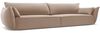 Micadoni 4-Sitzer Sofa Kaelle Samt Beige Bild 2