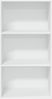 vidaXL Bücherregal Weiß 60x30x114 cm Holzwerkstoff 857899 Bild 4