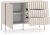Selsey 'Derriva' Sideboard mit Schubladen und geriffelten Fronten, hellbeige, ca. 77 x 113 x 37 cm Bild 4