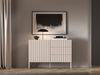 Selsey 'Derriva' Sideboard mit Schubladen und geriffelten Fronten, hellbeige, ca. 77 x 113 x 37 cm Bild 2