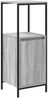 vidaXL Badezimmermöbel-Set mit Regal mit Tür 5 pcs Grau Holzwerkstoff 3328372 Bild 5