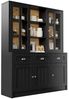 REDOM Hochschrank Küchenschrank,Esszimmerschrank (140x38,5x175 cm Moderner Hochschrank für Wohnzimmer & Küche – Vitrinenschrank mit Schubladen, 1-St) Bild 4