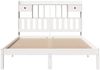 vidaXL Massivholzbett mit Regal ohne Matratze Weiß 160x200 cm Kiefer 3321631 Bild 4