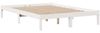 vidaXL Massivholzbett mit Regal ohne Matratze Weiß 160x200 cm Kiefer 3321631 Bild 5