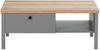 Couchtisch 110x60 cm Sofatisch Grau Wohnzimmertisch Beistelltisch Holz Tisch Stauraum Schubkasten Bild 5