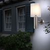 LED Wandleuchte, IP44, Edelstahl, silber, warmweiß, H 27,8cm Bild 4