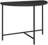 Gartentisch, Beistelltisch, Balkontisch Schwarz 100x50x75 cm Poly Rattan Bild 2