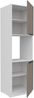 Küchen Hochschrank 60 cm Küche ARIA Sandgrau ultra matt + Weiss matt, hochwertige Fronten mit Anti Fingerprint Beschichtung, Soft-Close Küchenzeile Küchenblock Bild 3