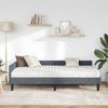 vidaXL Eckbettgestell mit Matratze Sonstiges 2 pcs Grau Samt 3393687 Bild 3