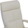 Relaxsessel HWC-L11, TV-Sessel Liegesessel, Liegefunktion drehbar, elektrisch verstellbar Voll-Leder ~ creme-weiß Bild 5