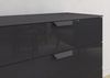 rauch Aditio Box, Kommode, 2 Schubladen, mit Glasfront, mit Softclose-Funktion, Farbe Grau metallic, BxHxT 80x81x42cm Bild 5