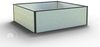 GFP HALFSIZE Aluminium Hochbeet - Platzsparendes & Stabiles Gartenbeet in Aluminium eloxiert - 119 x 119 x 39 cm - Ideales halbhohes Modell für Familien-Gartenspaß Bild 2