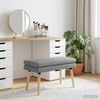 vidaXL Doppellagige Bank Hellgrau 80 x 40 x 47 cm Stoff 42038431 Bild 3