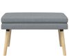 vidaXL Doppellagige Bank Hellgrau 80 x 40 x 47 cm Stoff 42038431 Bild 5