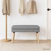 vidaXL Doppellagige Bank Hellgrau 80 x 40 x 47 cm Stoff 42038431 Bild 4