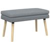 vidaXL Doppellagige Bank Hellgrau 80 x 40 x 47 cm Stoff 42038431 Bild 2