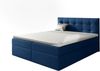 99rooms Leroy Boxspringbett Velours MONOLITH Blau 160x200 cm Bild 3