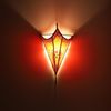 Marokkanische Leder Wandlampe Mouna Rot Bild 2