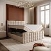 Lookway Boxspringbett ISADORA II GOLD mit zwei Bettkästen für Bettwäsche (Boxspringbett mit Topper), Breite: 140/160/180x200 Bild 2