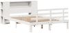 vidaXL Massivholzbett mit Regal ohne Matratze Weiß 120x190 cm Kiefer 3322703 Bild 3