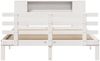 vidaXL Massivholzbett mit Regal ohne Matratze Weiß 120x190 cm Kiefer 3322703 Bild 4