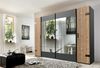 Wimex Schwebetürenschrank Stockholm, Schlafzimmerschrank mit Industrial-Look, rustikale Optik Kleiderschrank mit Spiegel BESTSELLER Schrank Garderobe Bild 2