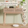 Simurq Konsolentisch Konsolentisch, Sofatisch, Eingangskonsole mit 2 Schubladen, Naturfarbe Bild 4