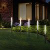 MONZANA® 5x LED Solarlampe Wetterfest IP44 Solar Sensor Edelstahl Solarleuchte Gartenbeleuchtung Balkon Garten Bild 2