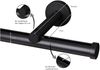 Deco-Raum® Gardinenschiene Innenlauf Weiß Modern | Länge: 540cm | Material: Aluminium | Farbe: Weiß Bild 2