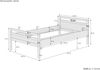Überlanges Holzbett, Seniorenbett 120x220 Buche lackiert V-60.74-12-220ohne Zubehör Bild 4