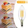 LED E14 Glühbirne Leuchtmittel:ZMH 10er pack Warmweiß Lampe kerze 4W 2700K Filament Birne Retro Edison C35 Glühlampe Vintage Light Bulb Glas Energiesparlampe - Nicht Dimmbar Bild 5