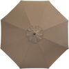 Doppler Sonnenschirm / Kurbelschirm "Alu Wood Ultra 350", greige, Ø 350 cm Bild 4
